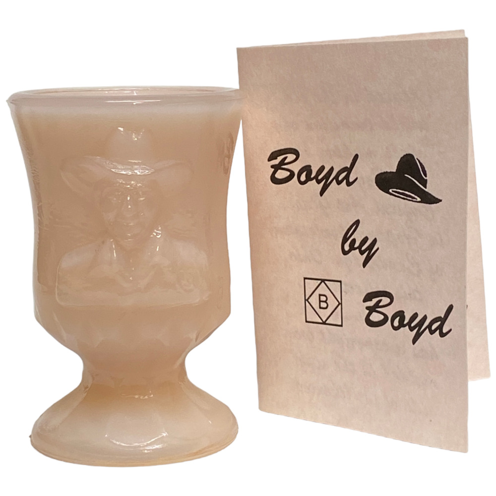 Boyd Glass Hopalong Cassidy© #396 Ltd Ed 1999 Rosie Pink w/ COA Toothpick Holder